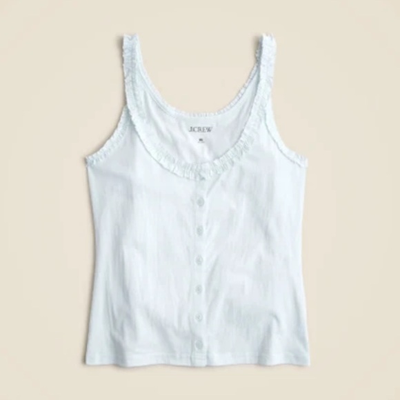 J.Crew | Broken in Jersey Button Front Tanks | M - Picture 1 of 6